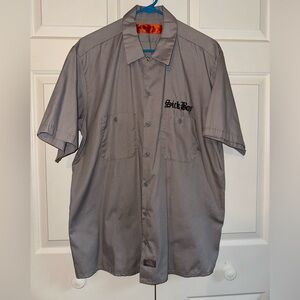 Dickies Gray Casual Button Down Shirt